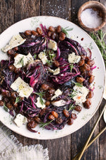 Balsamic Caramelized Radicchio with Grapes and Gorgonzola