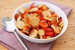 Roasted Daikon, Carrots & Peppers