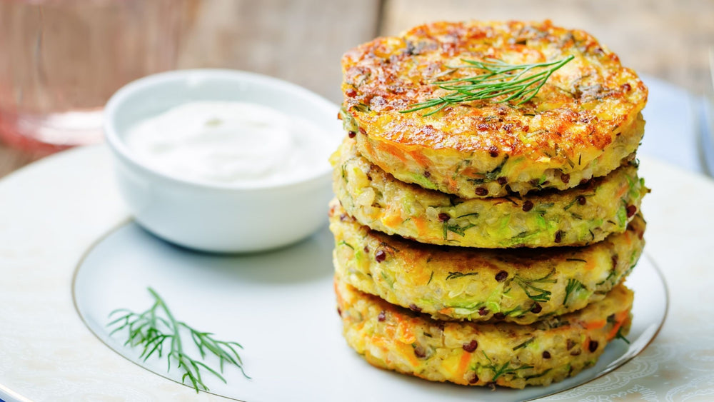 Carrot, Feta & Dill Latkes