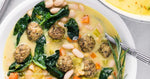 Italian White Bean Soup with Meatballs