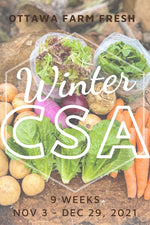Winter CSA Begins this Wednesday, November 3, 2021