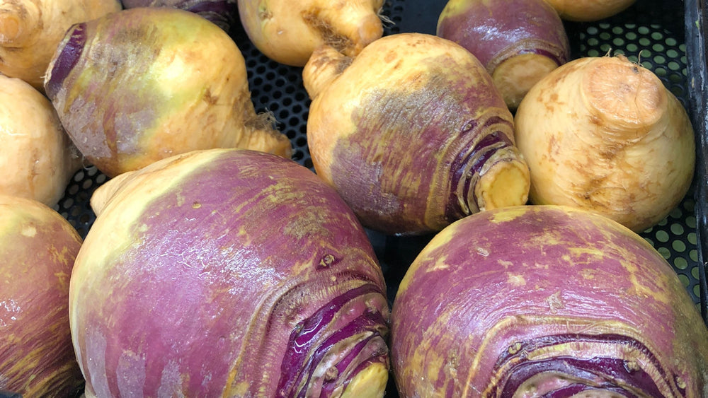 Raw Rutabaga Salad with Apples