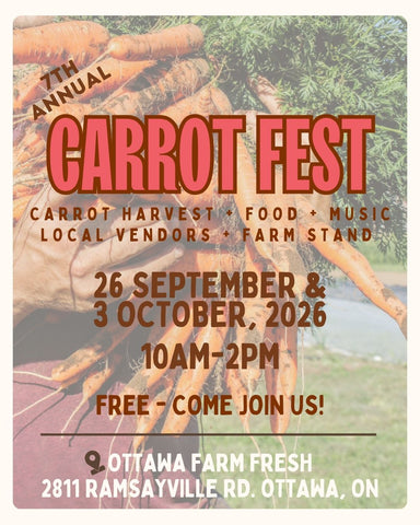 7th Annual Carrot Fest - Saturday, September 26 & October 3