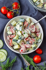 Creamy Cucumber Tomato Salad