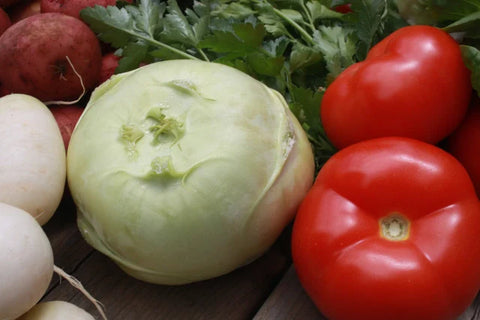 Crispy Apple & Kohlrabi Salad