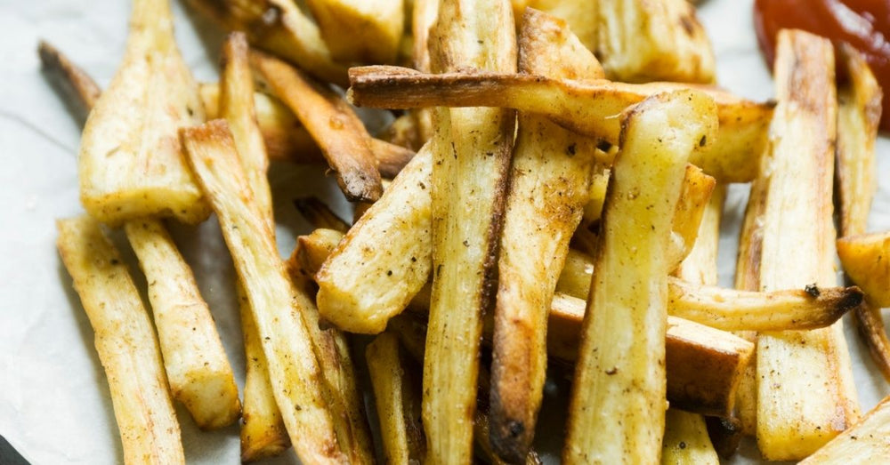Parsnip Fries with Miso Sauce