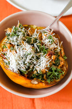 Spaghetti Squash Alla Vodka with Kale and Sun-Dried Tomatoes