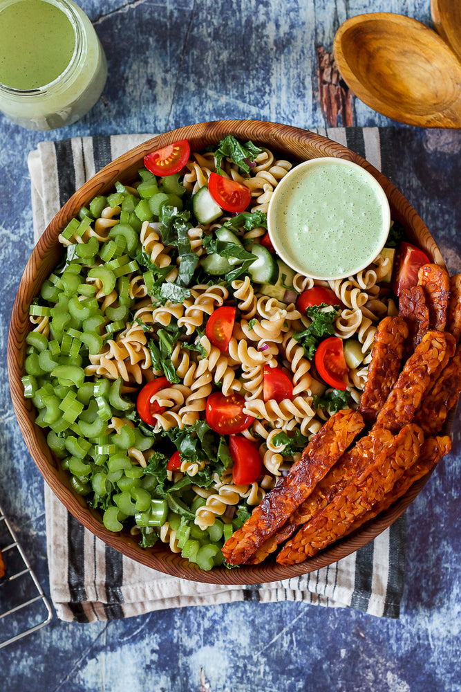 Tempeh BLT Pasta Salad