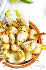 Roasted Sugardrop Turnips with Maple Miso Dressing