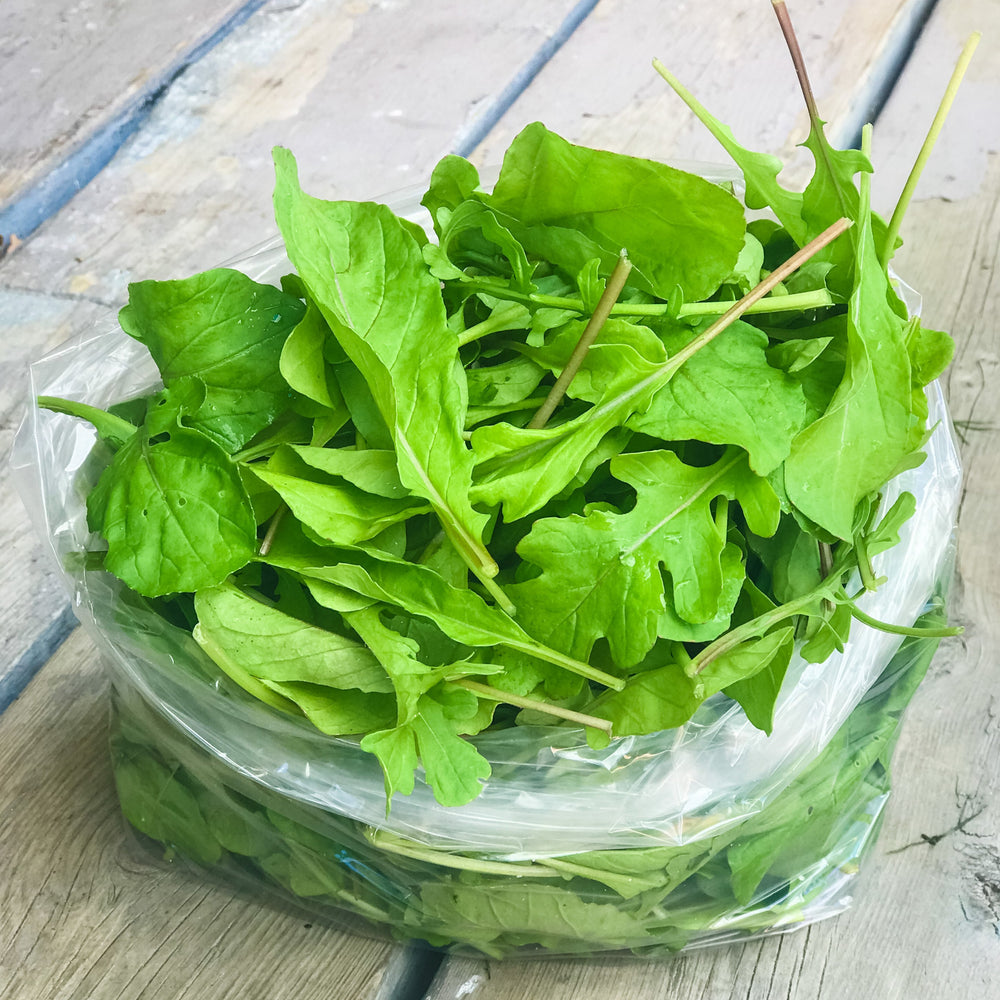 Organic bagged arugula